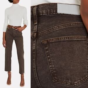 RE/DONE | 70's Stovepipe Jeans Washed Chocolate Brown Denim 25